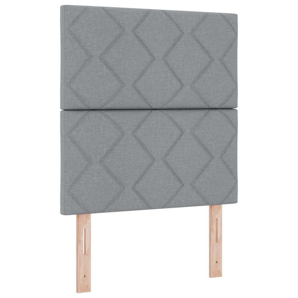 Krevet s opruga kutije Svjetlosiva 200 x 80 cm tkanina