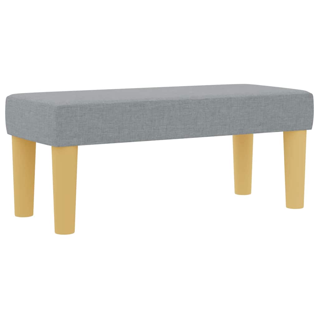 Krevet s opruga kutije Svjetlosiva 190 x 90 cm tkanina