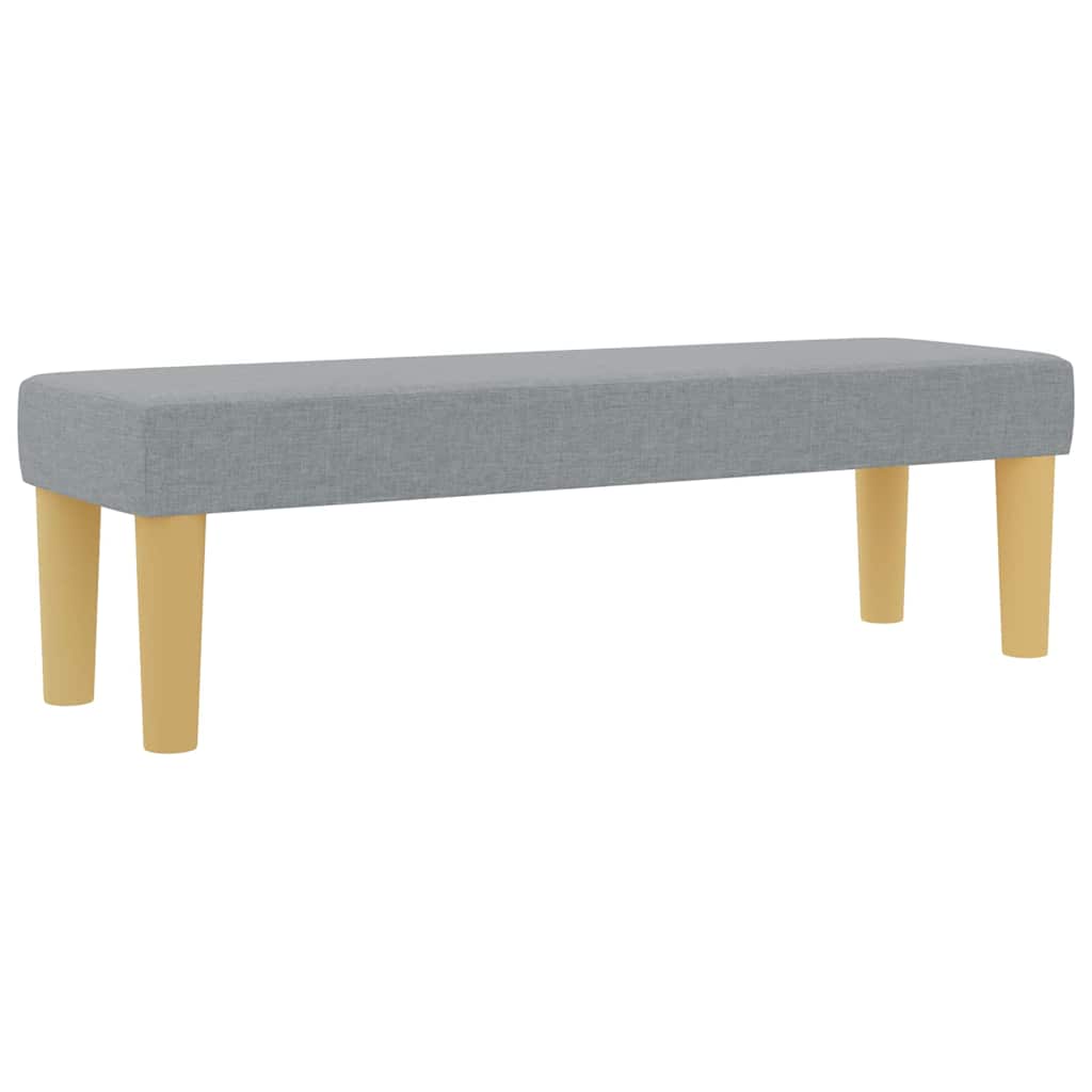 Krevet s opruga kutije Svjetlosiva 200 x 160 cm tkanina