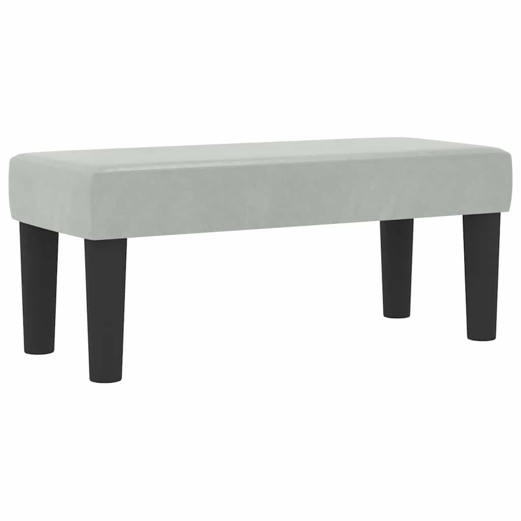 Krevet s opruga kutije Svjetlosiva 190 x 90 cm Baršun