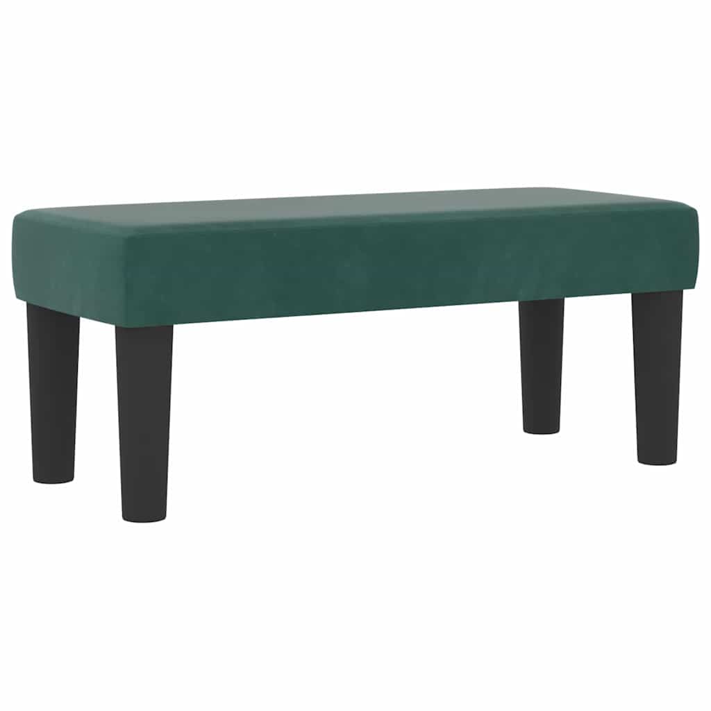 Krevet s opruga kutije Tamnozelena 190 x 90 cm Baršun