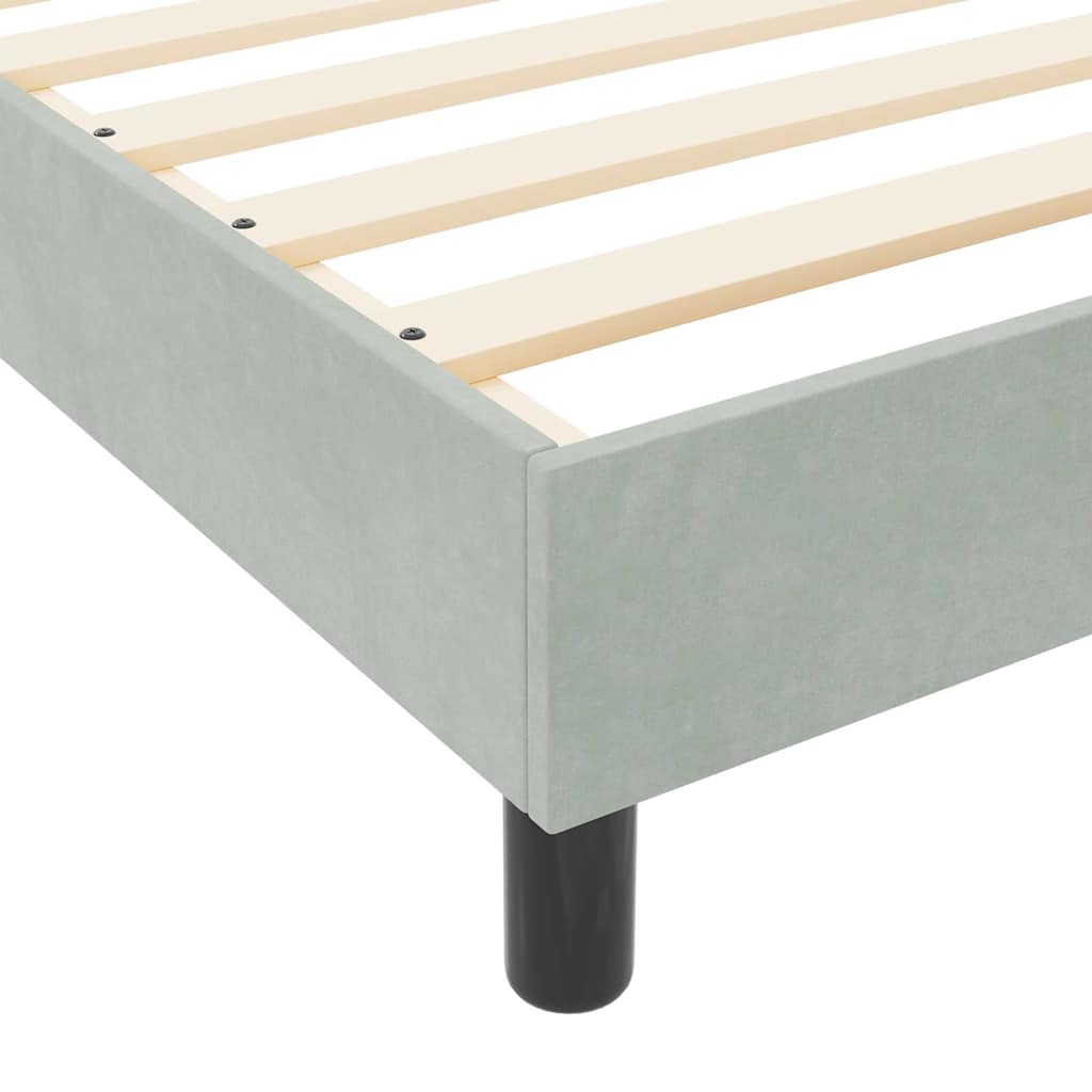 Krevet s opruga kutije Svjetlosiva 90 x 190 cm Baršun
