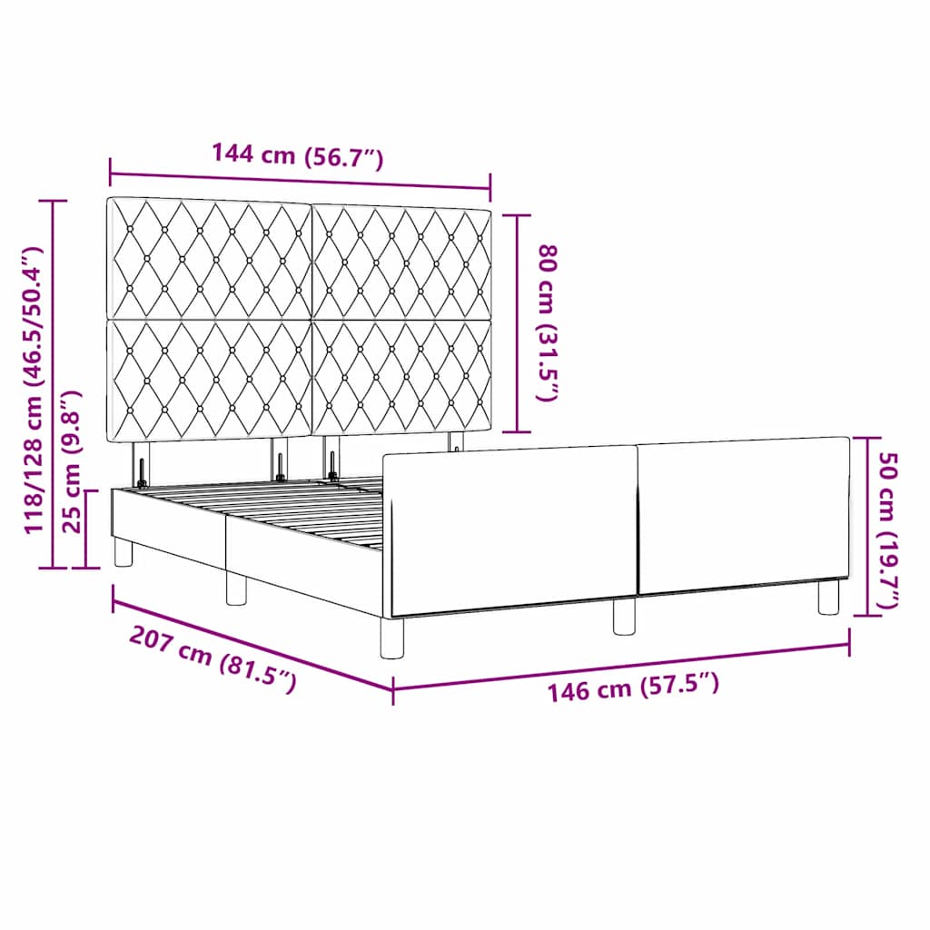 Krevet s opruga kutije Tamno plava 140 x 200 cm Baršun