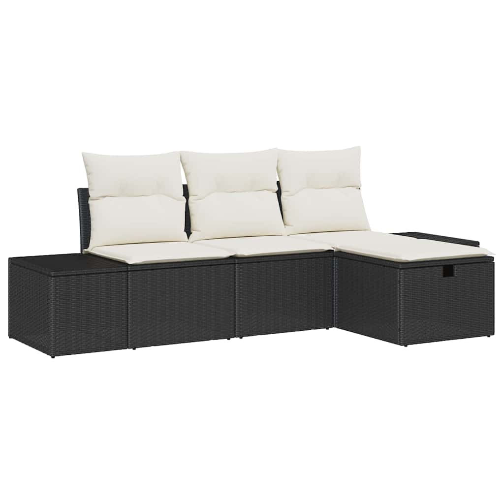 Sjedeća garnitura za vrt 4 kom. poliratan Svjetlosiva 239 x 117 x 85 cm