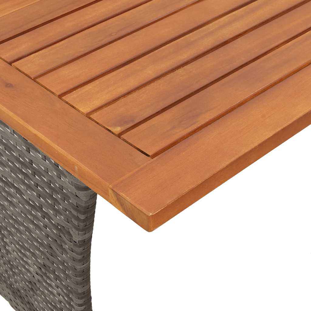 4-dijelni set vrtnih sofa od poliratana s jastucima sivi