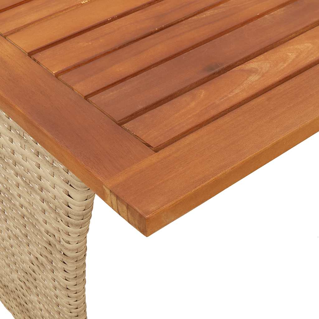 5-dijelni vrtni set sofa s jastucima bež od poliratana