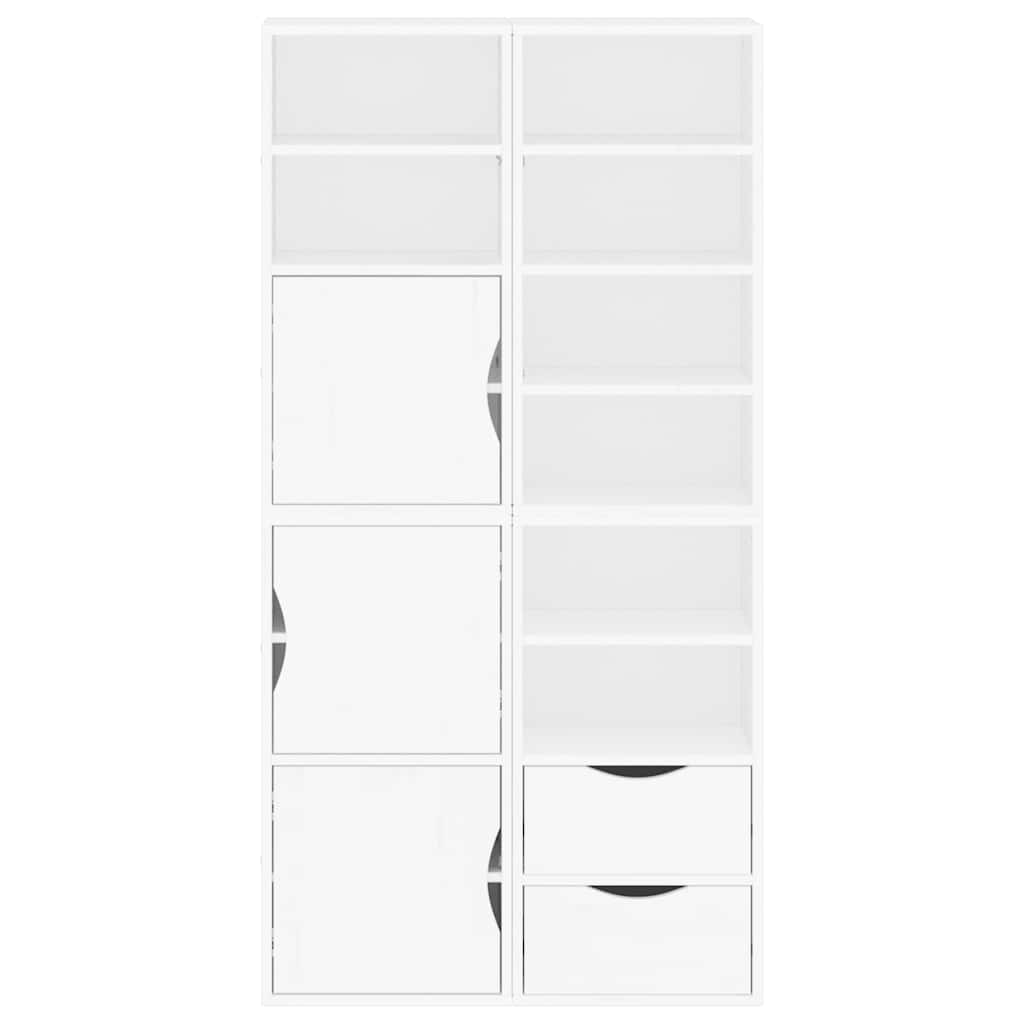 Bočni ormarići 4 kom ODDA bijeli 40x24x79 cm puno drvo bor