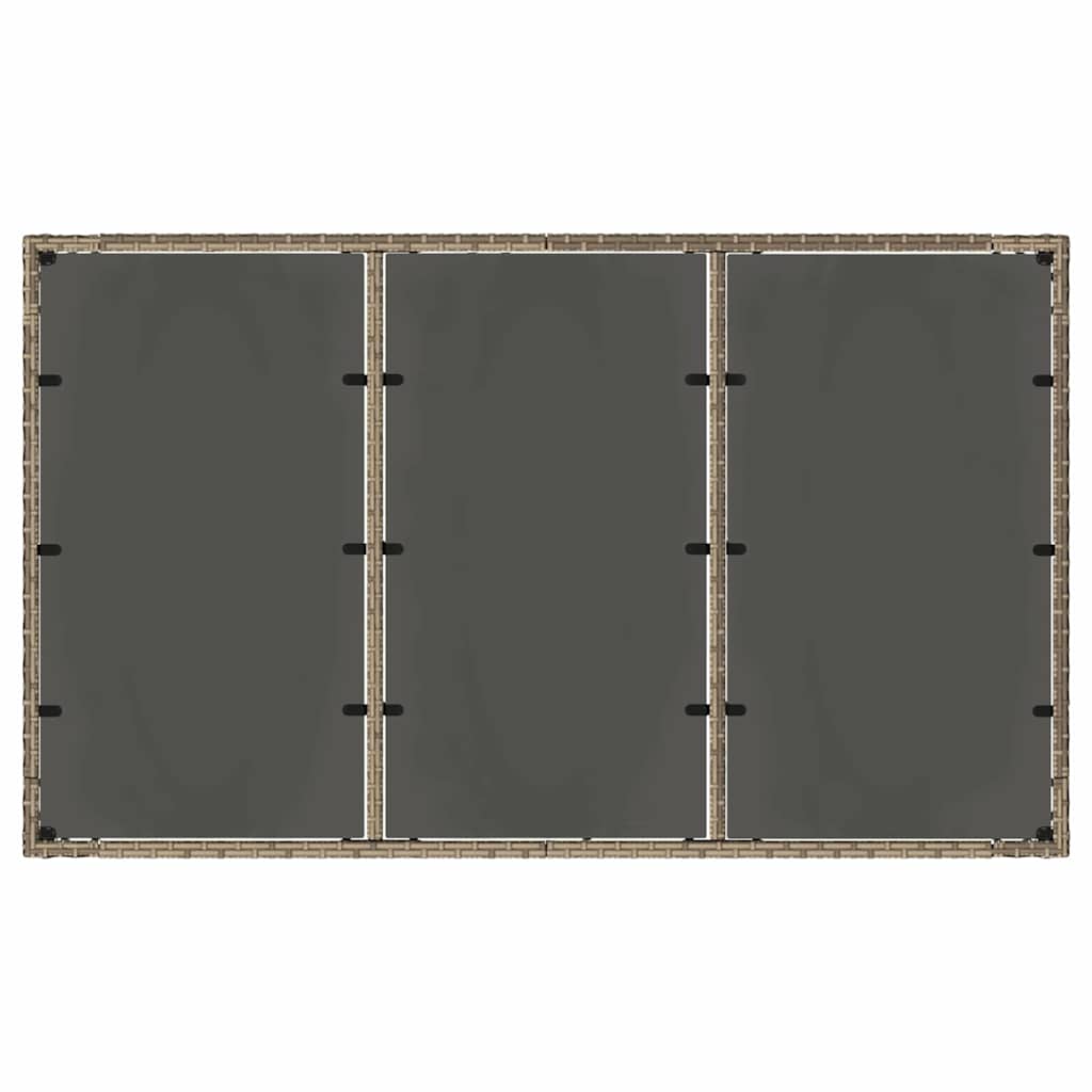 Vrtni set za objed 5 pcs Siva poliratan