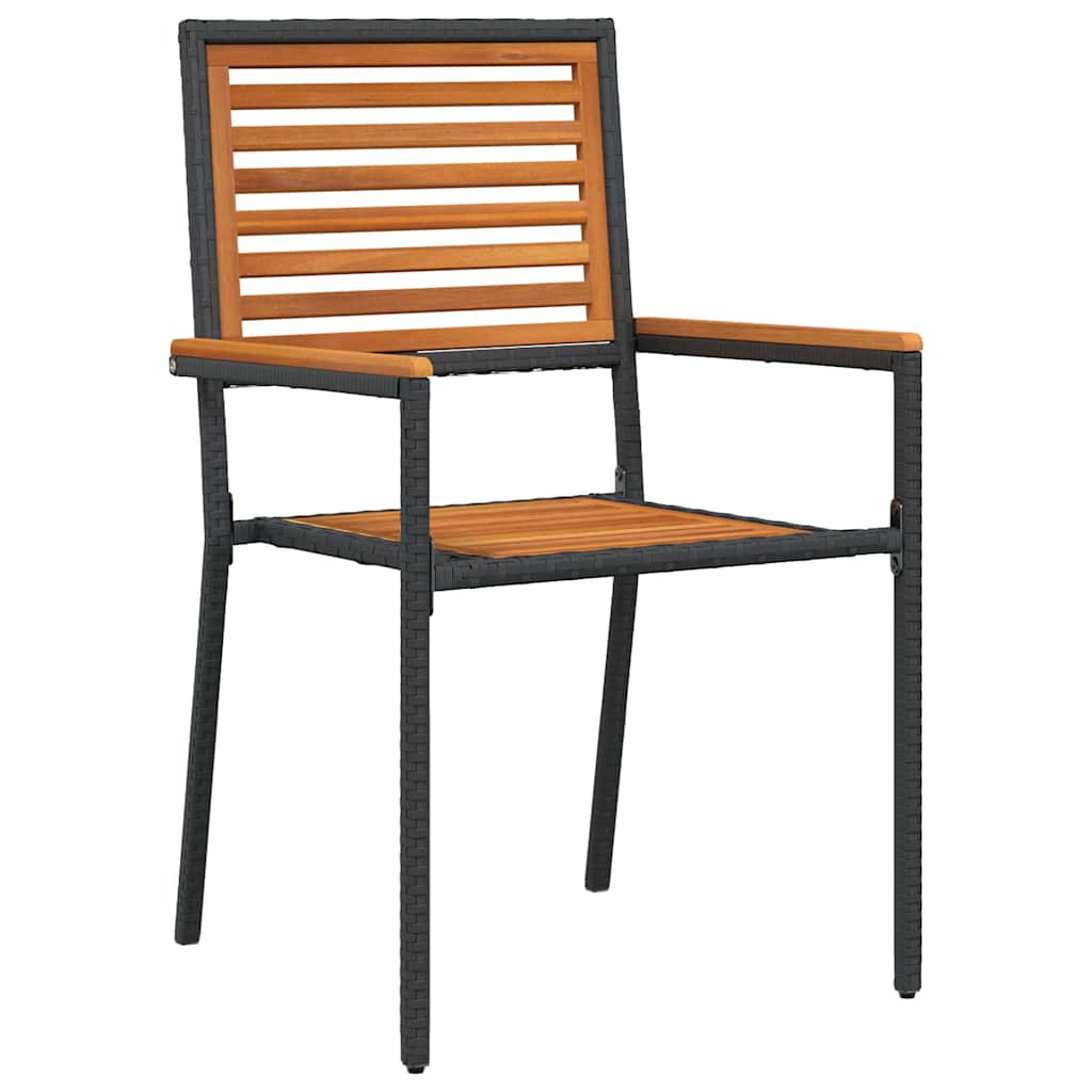 Vrtni set za objed 11 pcs Crna i smeđa poliratan
