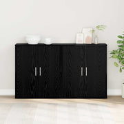 Kreveta 2 pcs Crni hrast 60 x 31 x 70 cm Konstruirano drvo