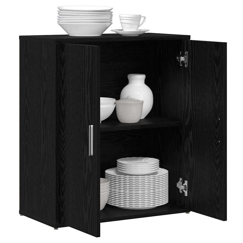 Kreveta 2 pcs Crni hrast 60 x 31 x 70 cm Konstruirano drvo
