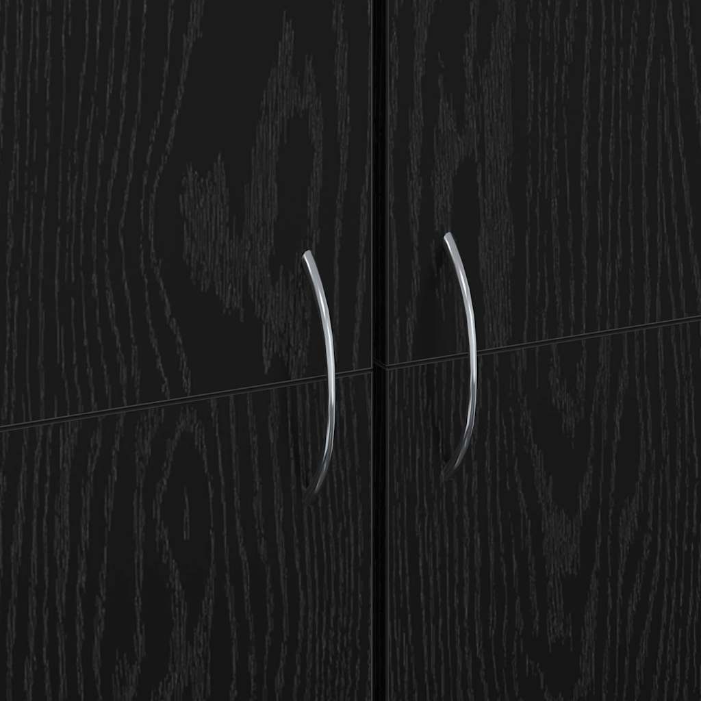 Uredski ormar Crni hrast 60 x 32 x 152,5 cm Konstruirano drvo