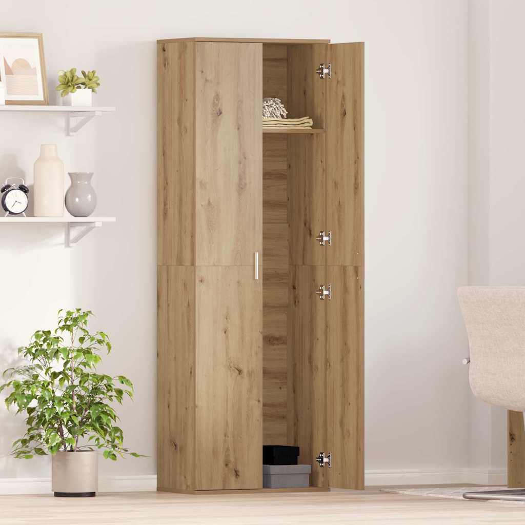 Visoka komoda hrast artisan 60 x 35 x 180 cm Konstruirano drvo