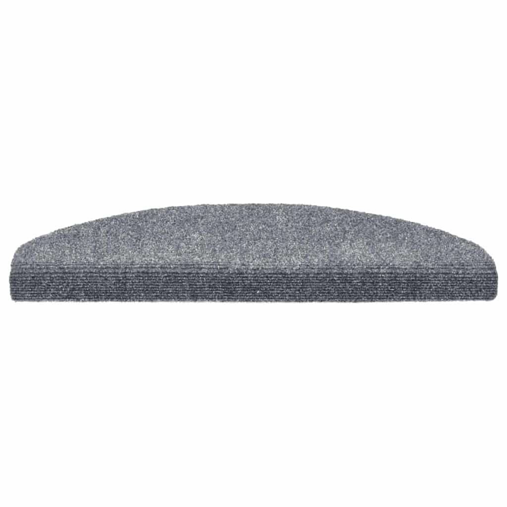 Prostirke za stepenice, samoljepljive, 20 kom., 65x21x4 cm, svijetlo sive, poluokrugle, velike