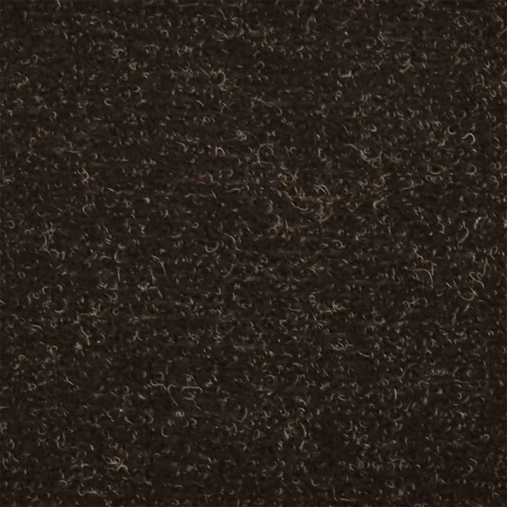 Prostirke za stepenice, samoljepljive, 20 kom. 65x21x4 cm, tamnosmeđe, poluokrugle, velike