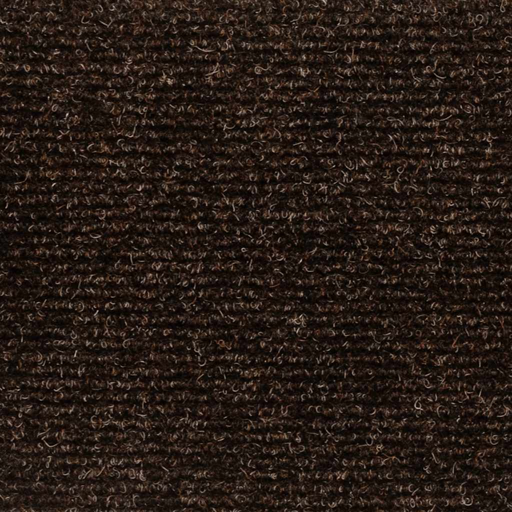 Prostirke za stepenice samoljepljive 30 kom 56x17x3 cm smeđe poluokrugle