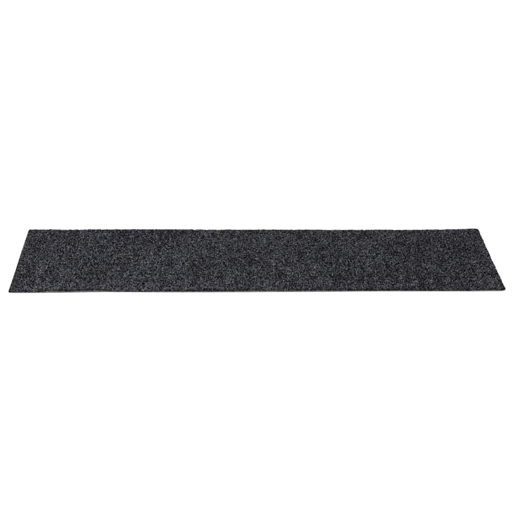 Prostirke za stepenice samoljepljive 30 kom 76x20 cm tamnosive pravokutne