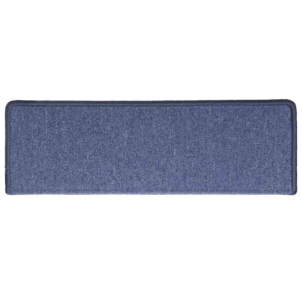 Prostirke za stepenice 30 kom 65x21x4 cm plave pravokutne rubove