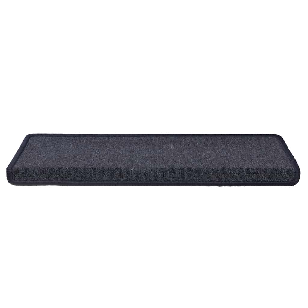 Prostirke za stepenice 30 kom 65x21x4 cm tamno sive i plave pravokutne rubove