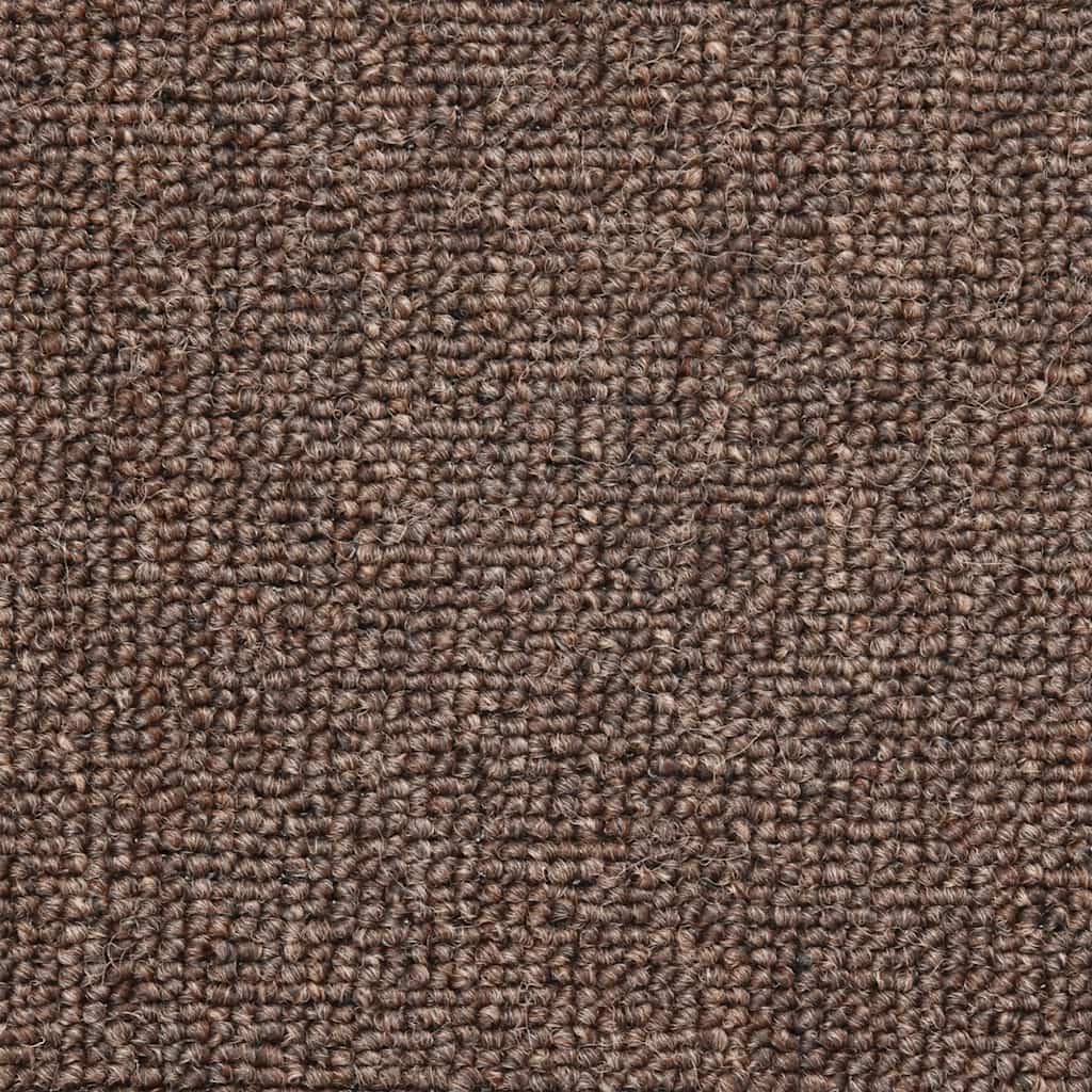 Prostirke za stepenice 20 kom 56x17x3 cm boje kave, poluokrugle