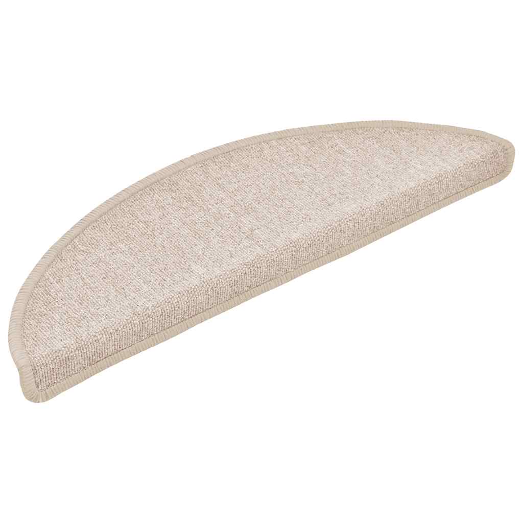 Prostirke za stepenice 20 kom 56x17x3 cm poluokrugle boje taupe