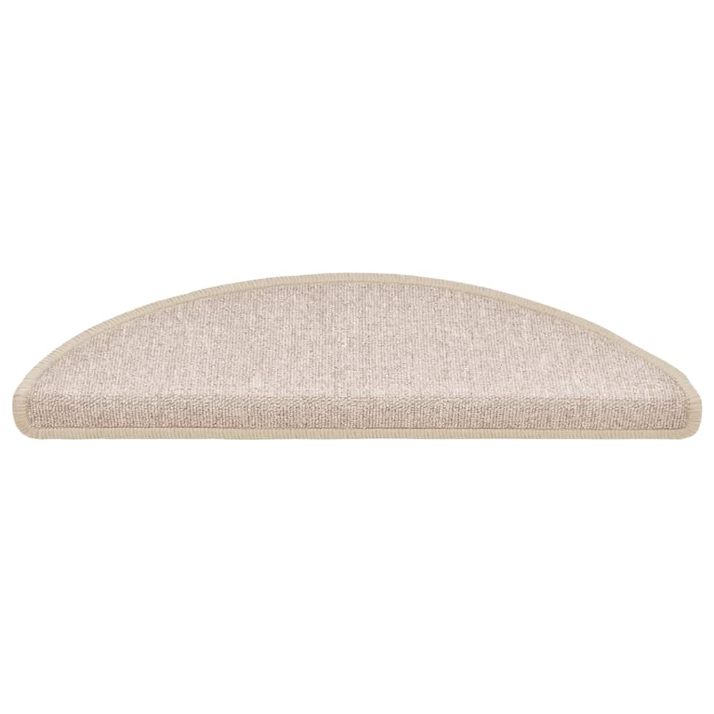 Prostirke za stepenice 20 kom 56x17x3 cm poluokrugle boje taupe