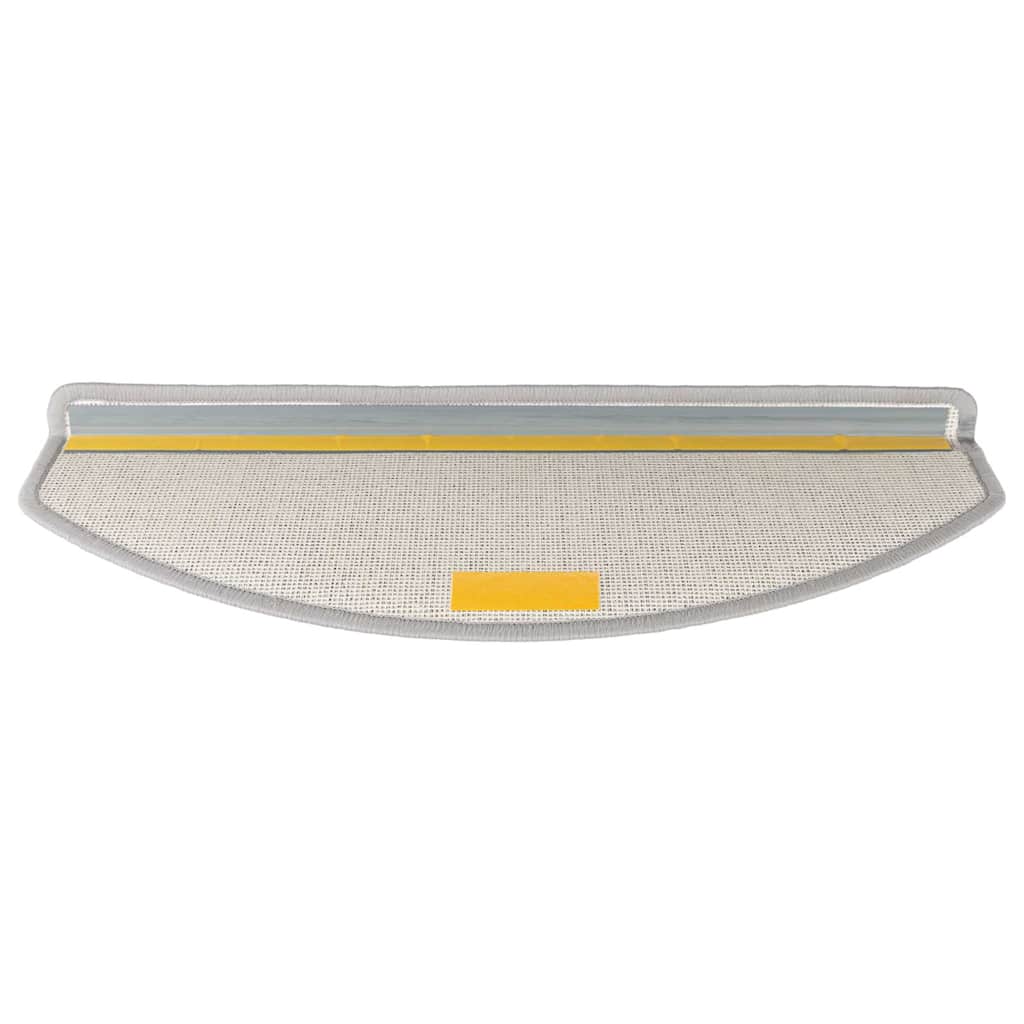 Prostirke za stepenice 20 kom 65x24x4 cm svijetlo sive poluokrugle velike