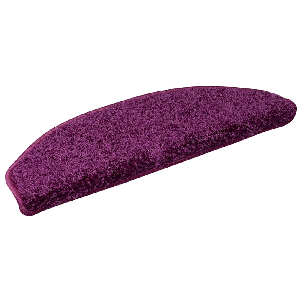 Prostirke za stepenice 30 kom 65x21x4 cm ljubičaste poluokrugle velike