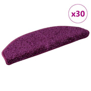 Prostirke za stepenice 30 kom 65x21x4 cm ljubičaste poluokrugle velike