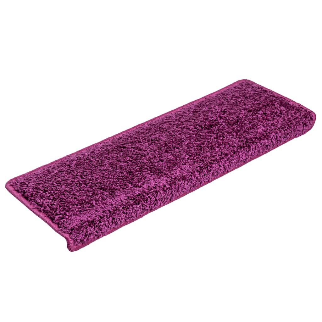 Prostirke za stepenice 30 kom 65x21x4 cm ljubičaste pravokutne rubove