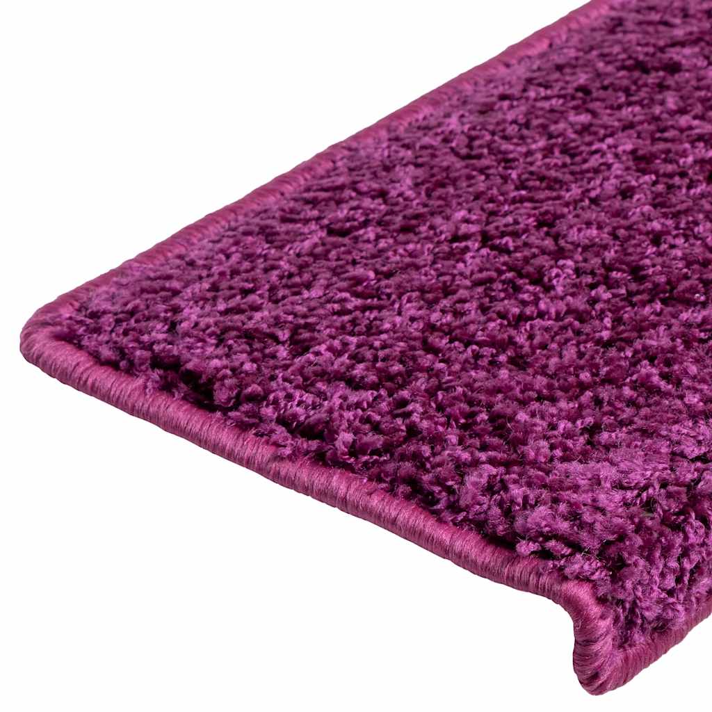 Prostirke za stepenice 30 kom 65x21x4 cm ljubičaste pravokutne rubove