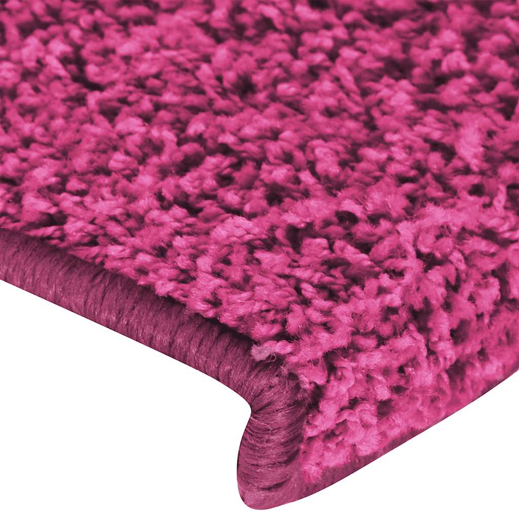 Prostirke za stepenice 30 kom 65x21x4 cm roze pravokutni rub