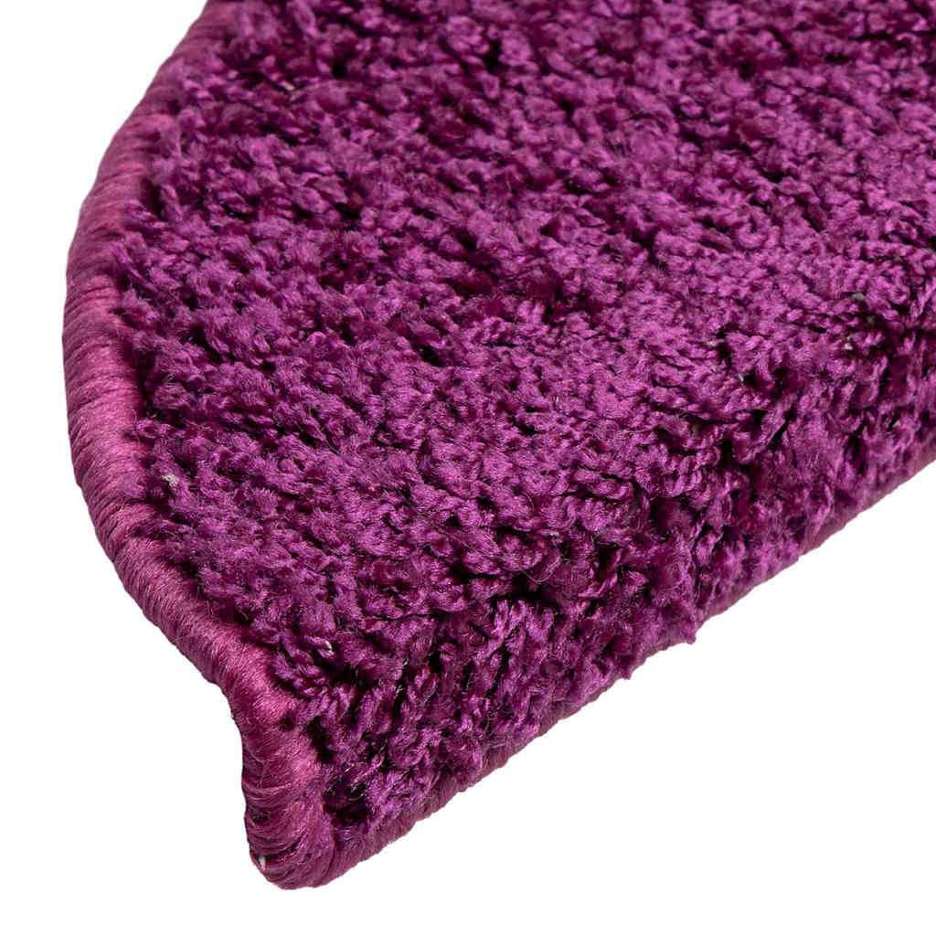 Prostirke za stepenice 20 kom 56x17x3 cm ljubičaste poluokrugle
