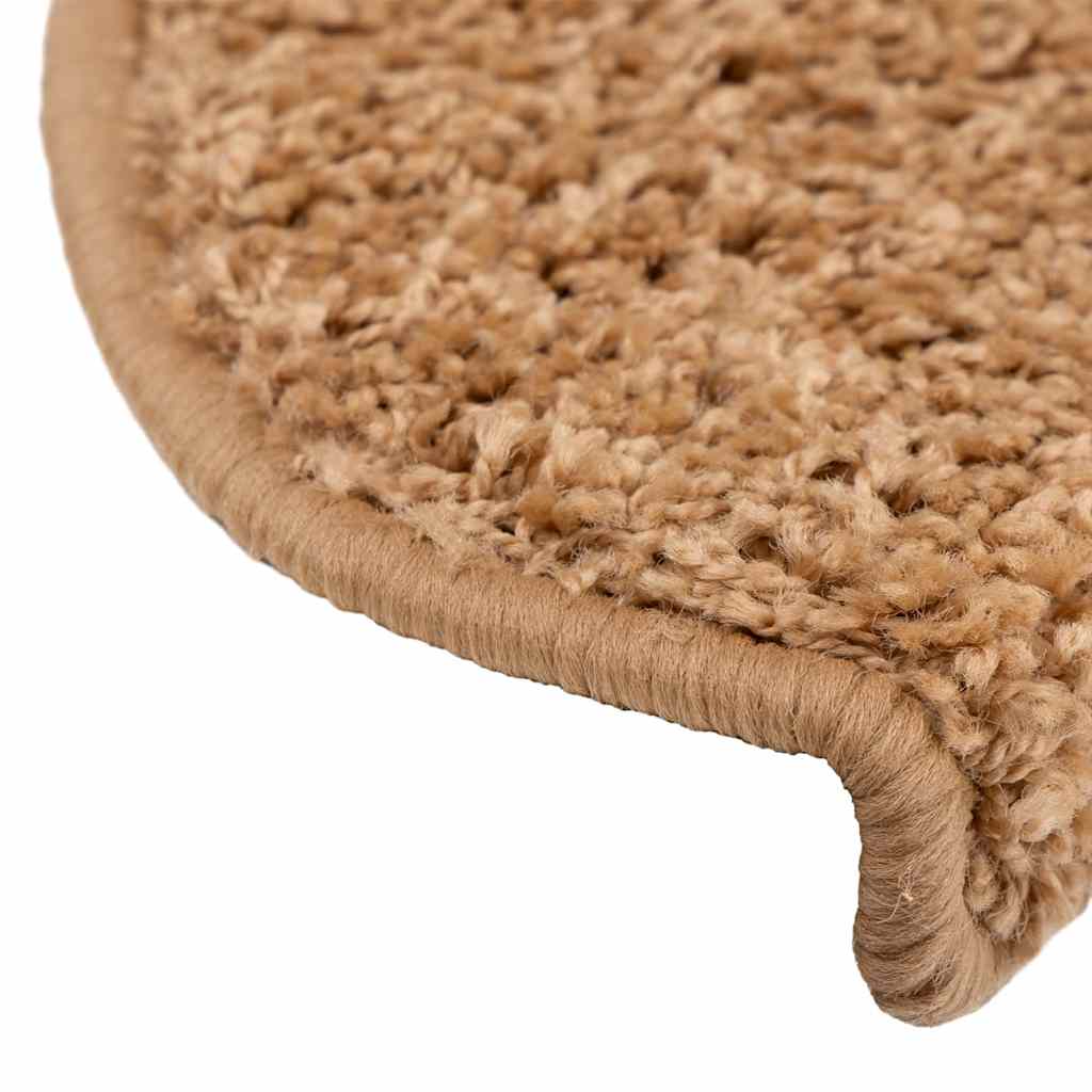 Prostirke za stepenice 20 kom 65x21x4 cm bež poluokrugle velike