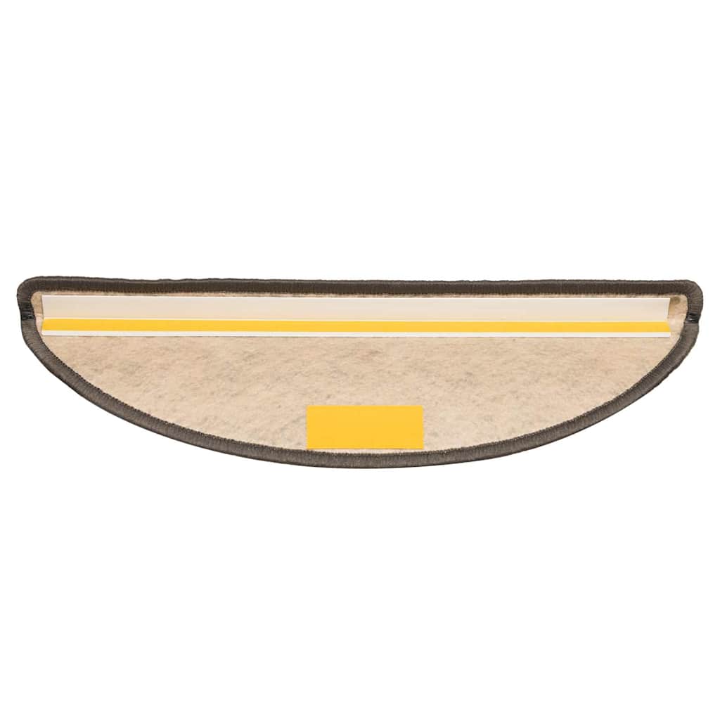 Samoljepljivi otirači za stepenice 30 kom 56x17x3 cm sivi/bež