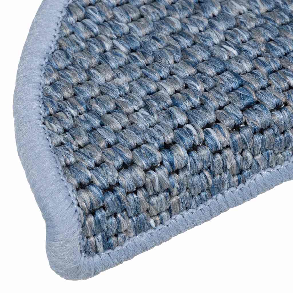 Samoljepljivi otirači za stepenice 30 kom 56x17x3 cm plavi