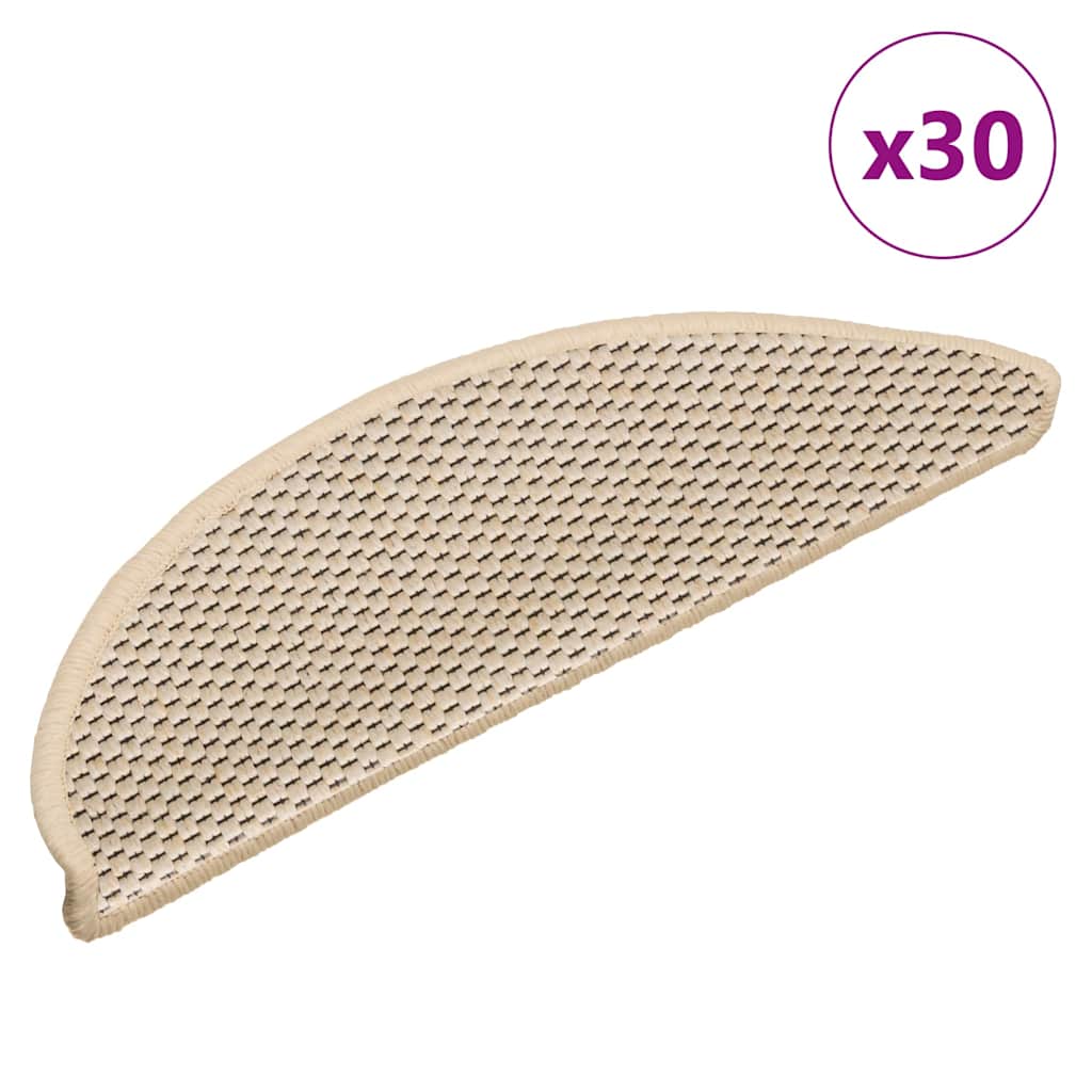 Samoljepljivi otirači za stepenice 30 kom 56x17x3 cm berberski