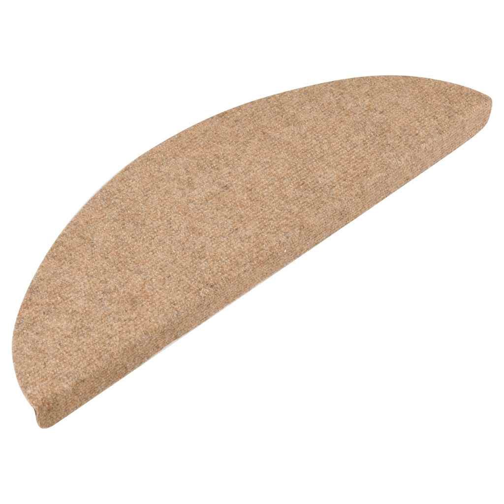 Prostirke za stepenice samoljepljive 20 kom bež 56x17x3 cm
