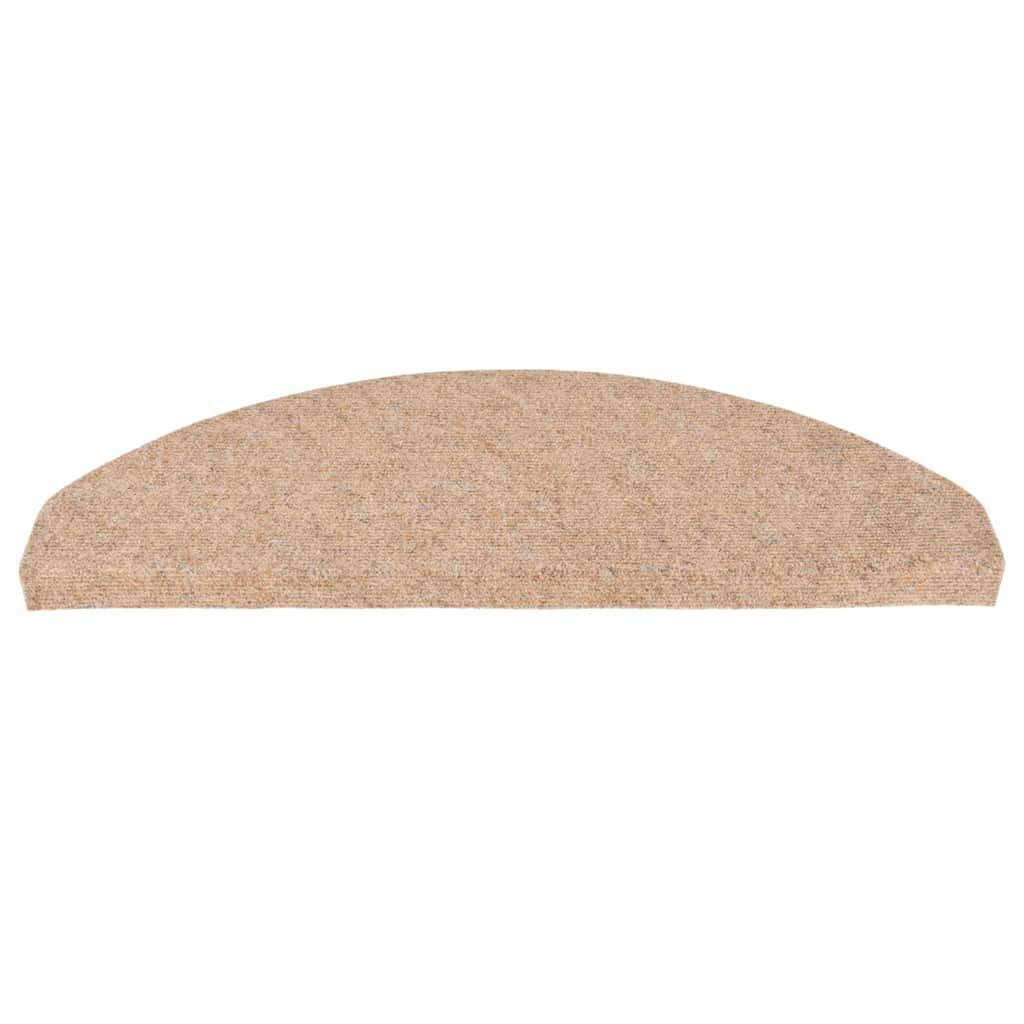 Samoljepljivi otirači za stepenice 20 kom bež 65x22,5x3,5 cm