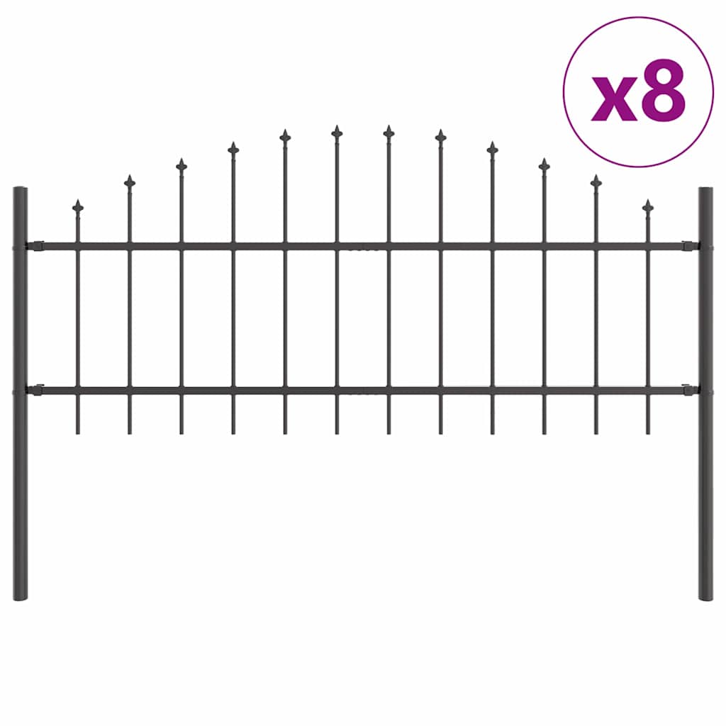 Vrtna Ograda Woerden 8 pcs Siva