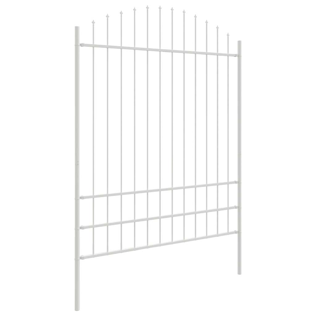 Vrtna Ograda 4 pcs Bijelo 170 x 225 cm Čelik s prahom premazan