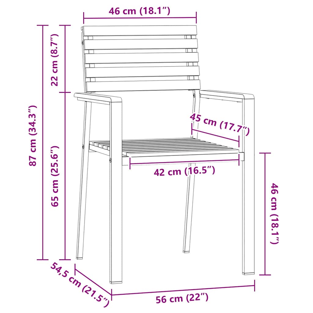Vrtni set za objed 5 pcs