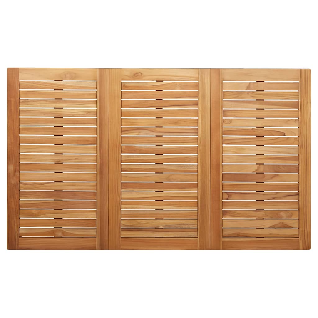Vrtni set za objed 5 pcs Masivni teak drvo i nehrđajući čelik