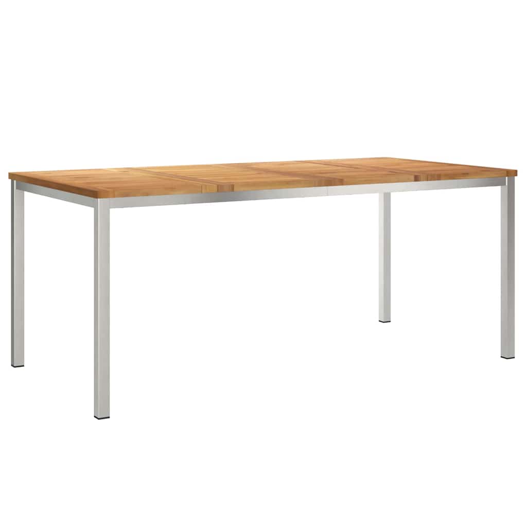 Vrtni set za objed 7 pcs Smeđa Čvrsto teak drvo