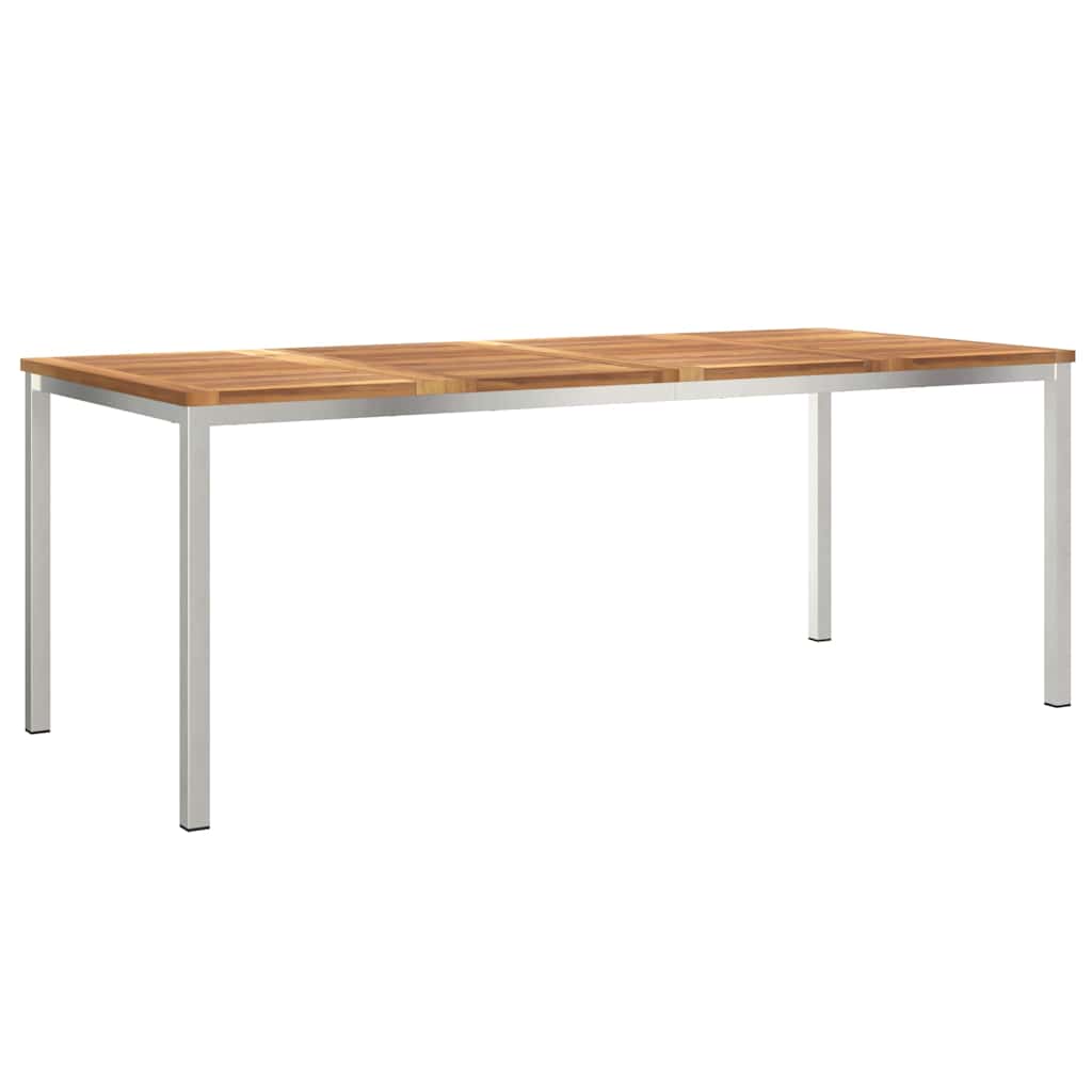 Vanjski set za objedovanje 7 pcs Smeđa Čvrsto teak drvo