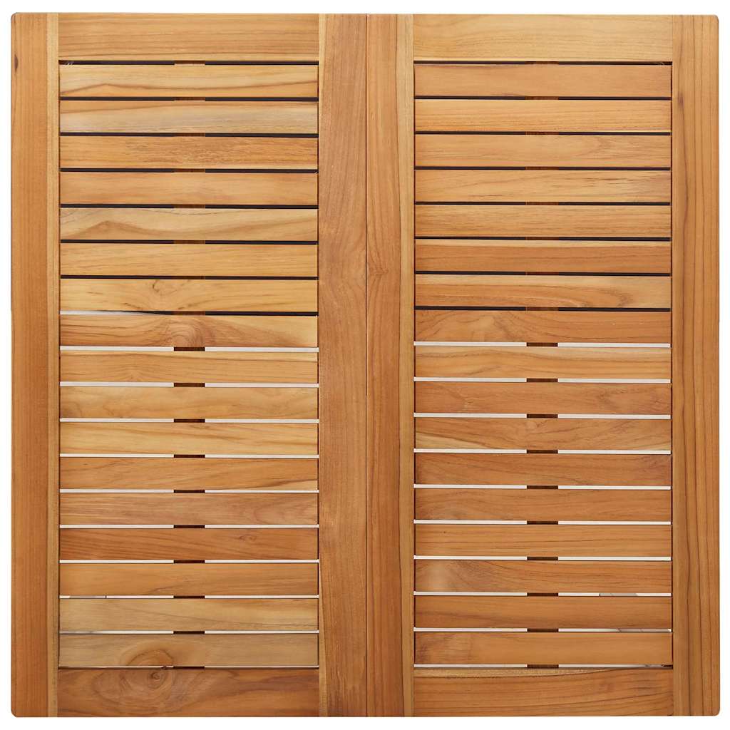Vrtni set za objed 3 pcs Smeđa Čvrsto teak drvo