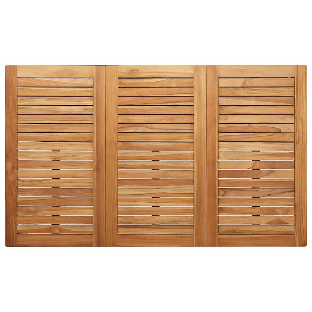 Vrtni set za objed 5 pcs Smeđa Čvrsto teak drvo
