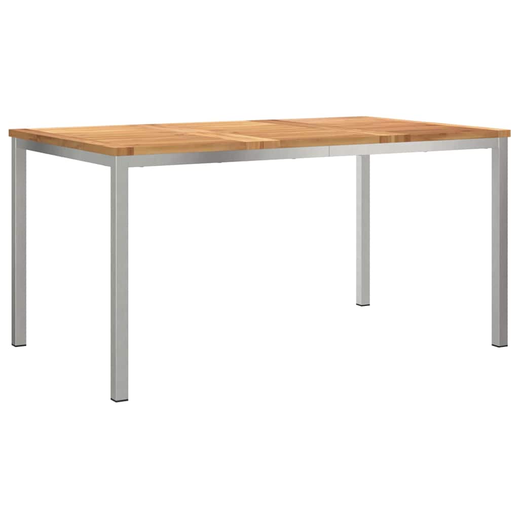 Vrtni set za objed 7 pcs Smeđa Čvrsto teak drvo