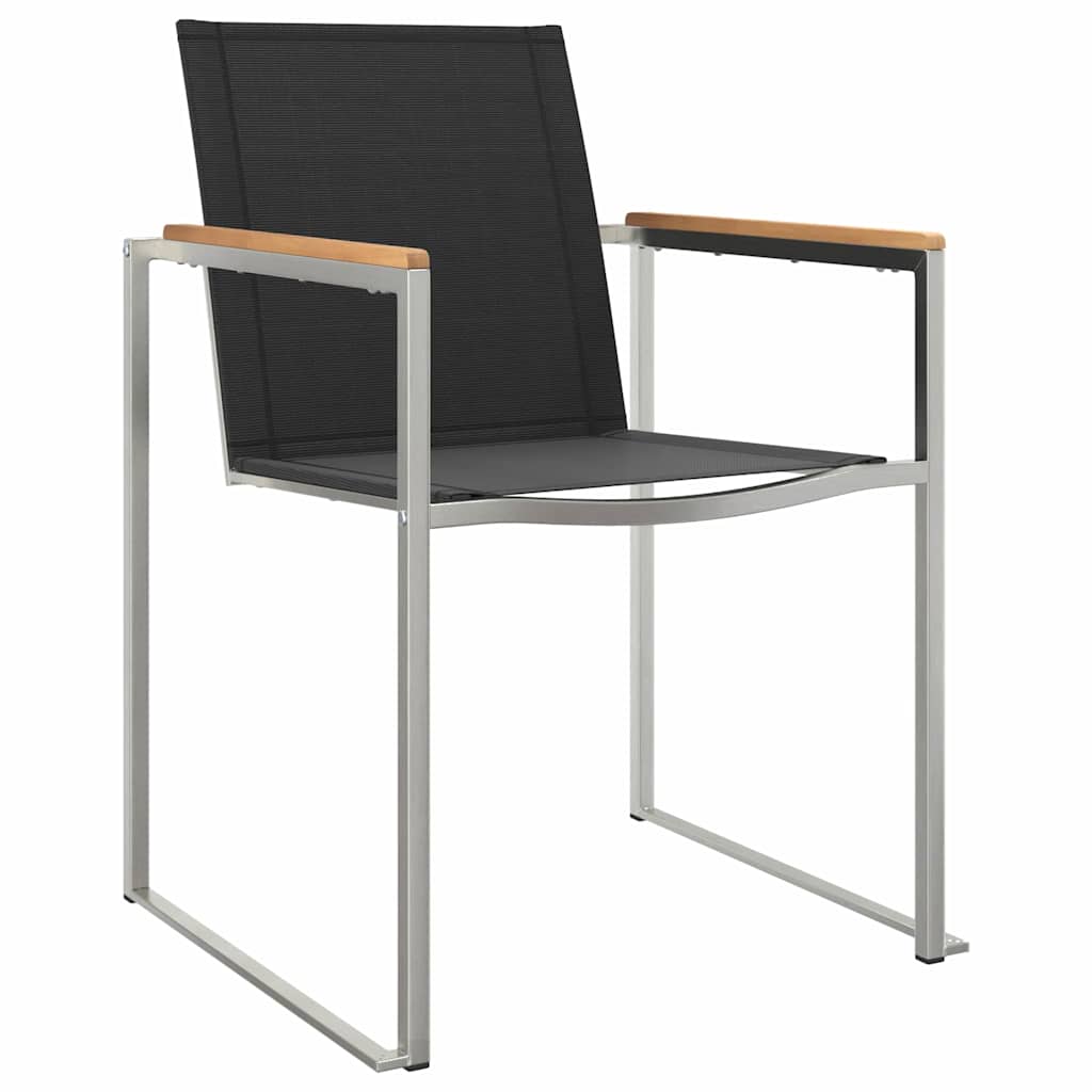 Vrtni set za objed 7 pcs Smeđa Čvrsto teak drvo