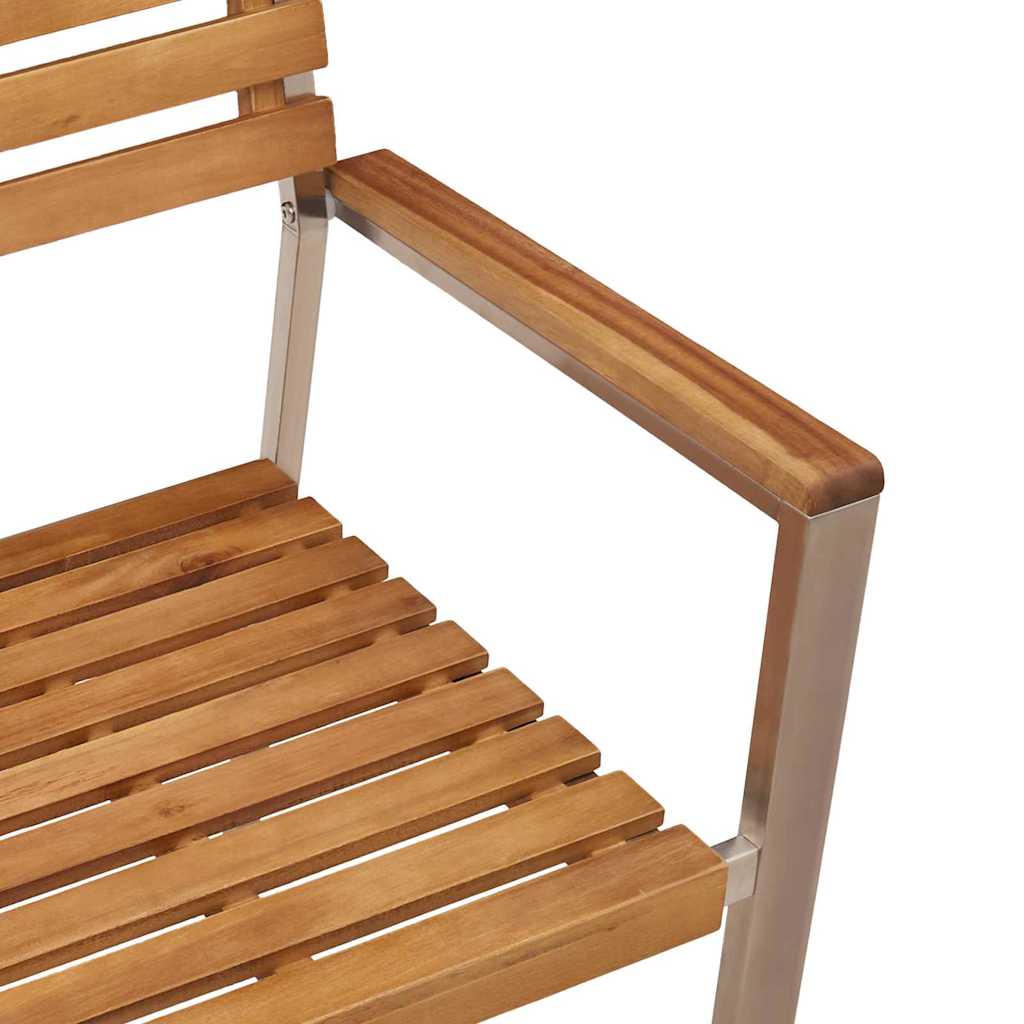 Vrtna stolica 8 pcs Prirodna nafta Čvrsto drvo akacije